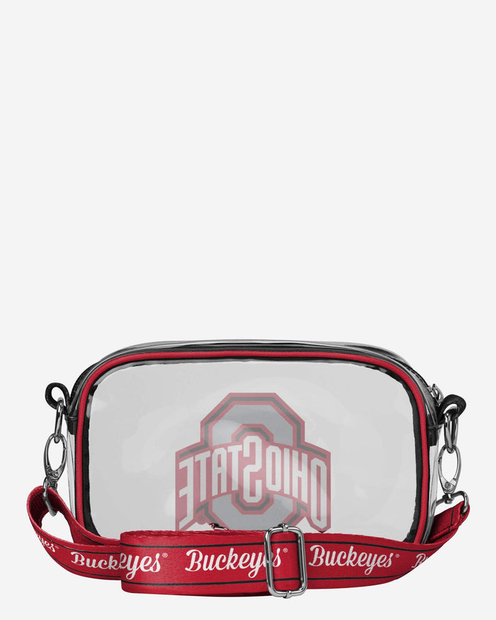 Ohio State Buckeyes Team Stripe Clear Crossbody Bag FOCO - FOCO.com