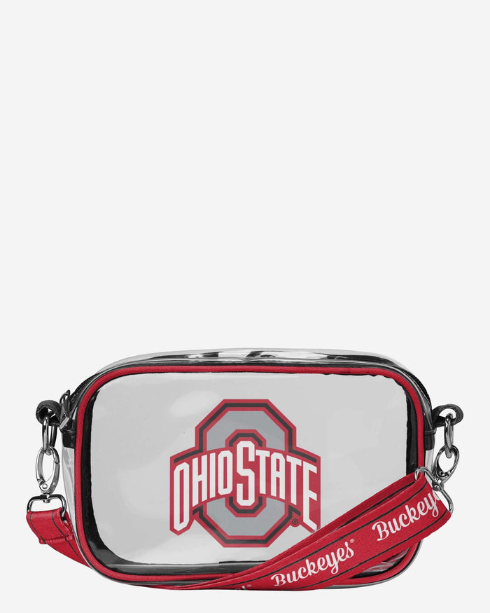 Ohio State Buckeyes Team Stripe Clear Crossbody Bag FOCO - FOCO.com