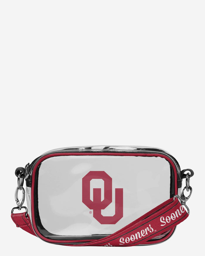 Oklahoma Sooners Team Stripe Clear Crossbody Bag FOCO - FOCO.com