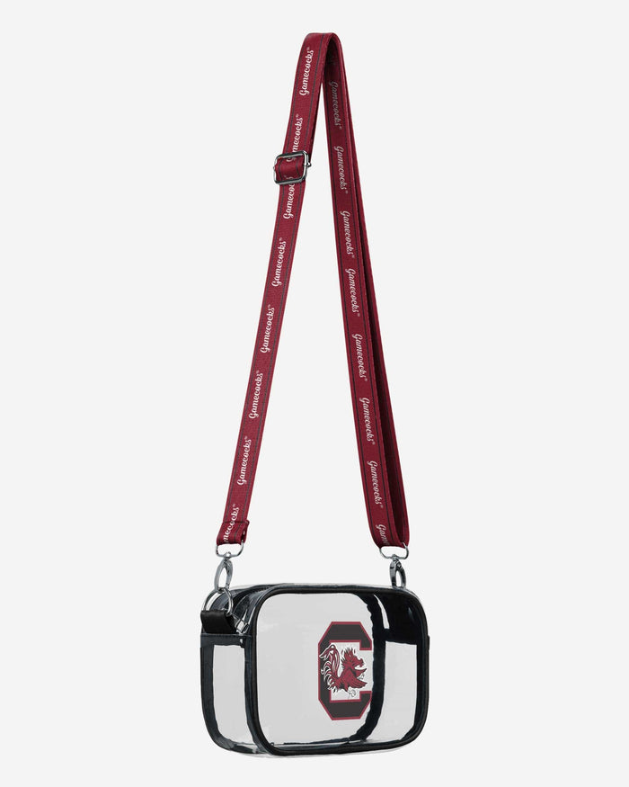 South Carolina Gamecocks Team Stripe Clear Crossbody Bag FOCO - FOCO.com