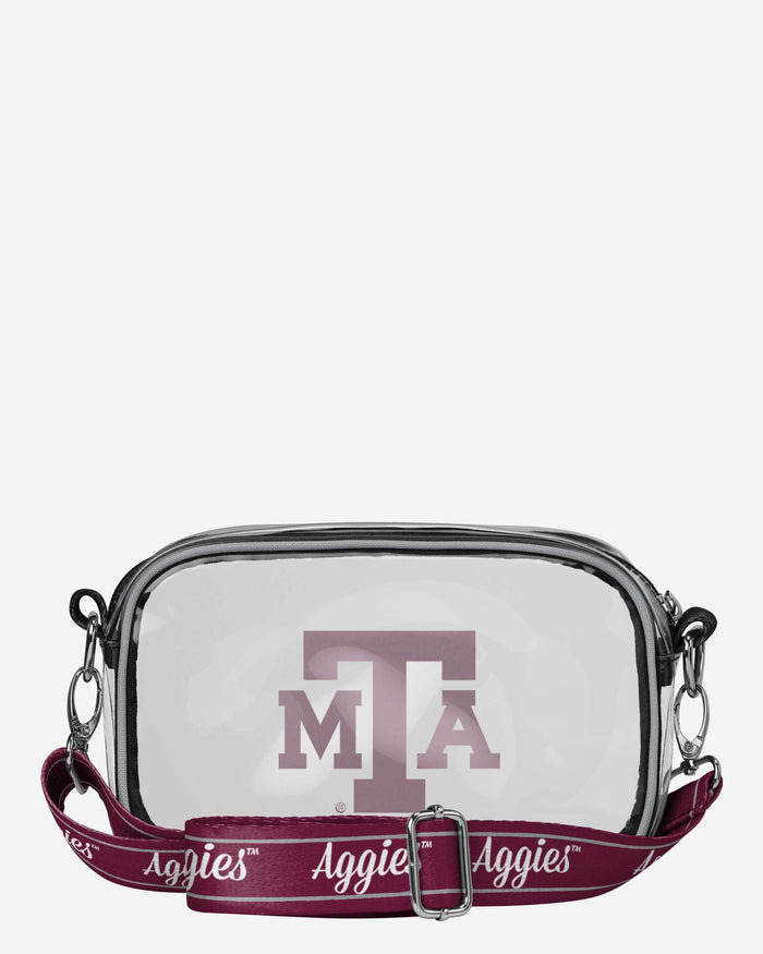 Texas A&M Aggies Team Stripe Clear Crossbody Bag FOCO - FOCO.com