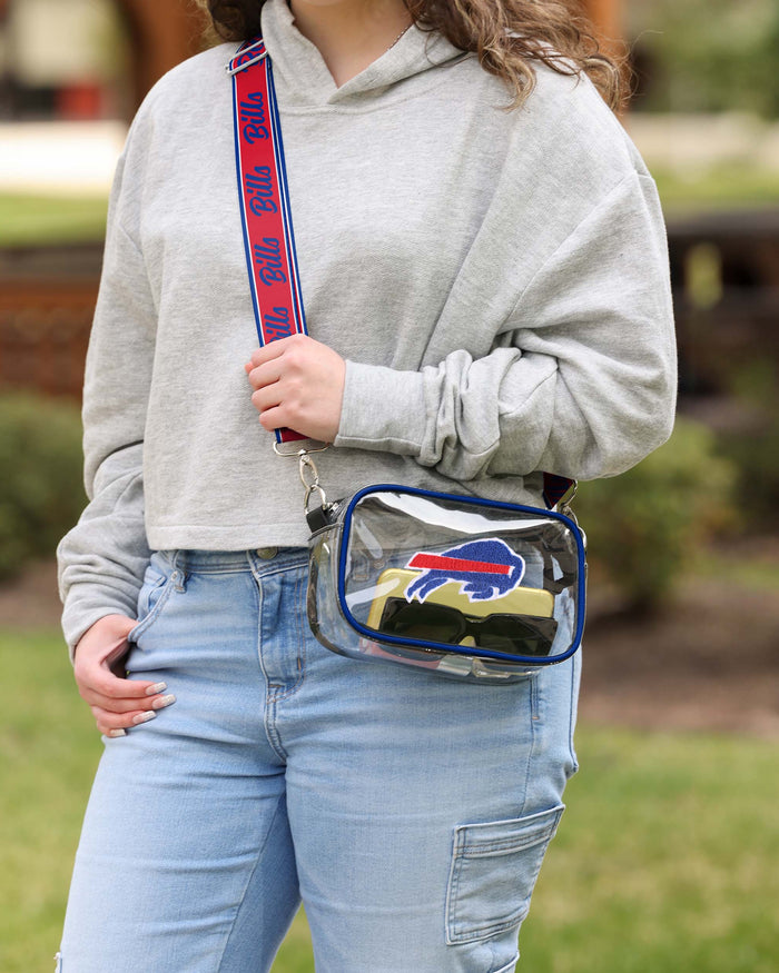Buffalo Bills Chenille Logo Clear Crossbody Bag FOCO - FOCO.com