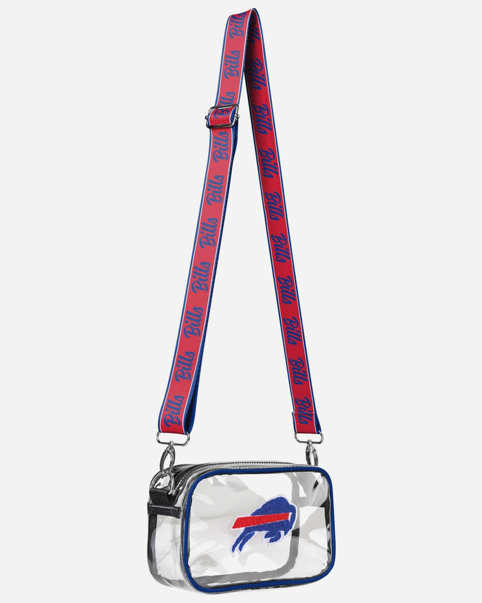 Buffalo Bills Chenille Logo Clear Crossbody Bag FOCO - FOCO.com