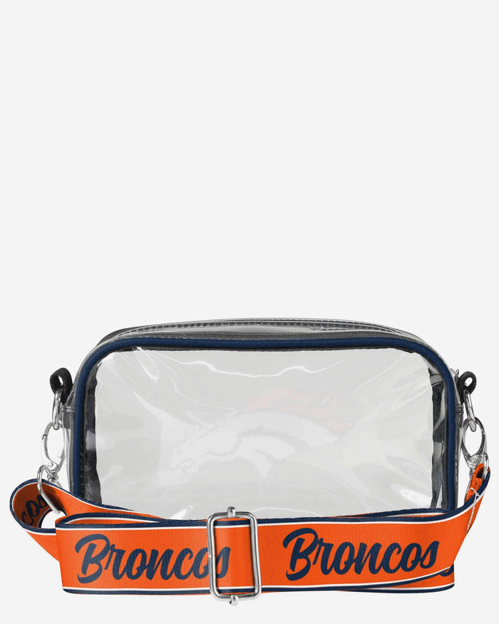Denver Broncos Chenille Logo Clear Crossbody Bag FOCO - FOCO.com