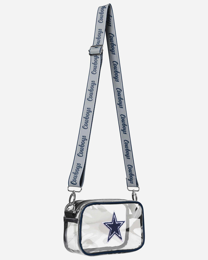 Dallas Cowboys Chenille Logo Clear Crossbody Bag FOCO - FOCO.com