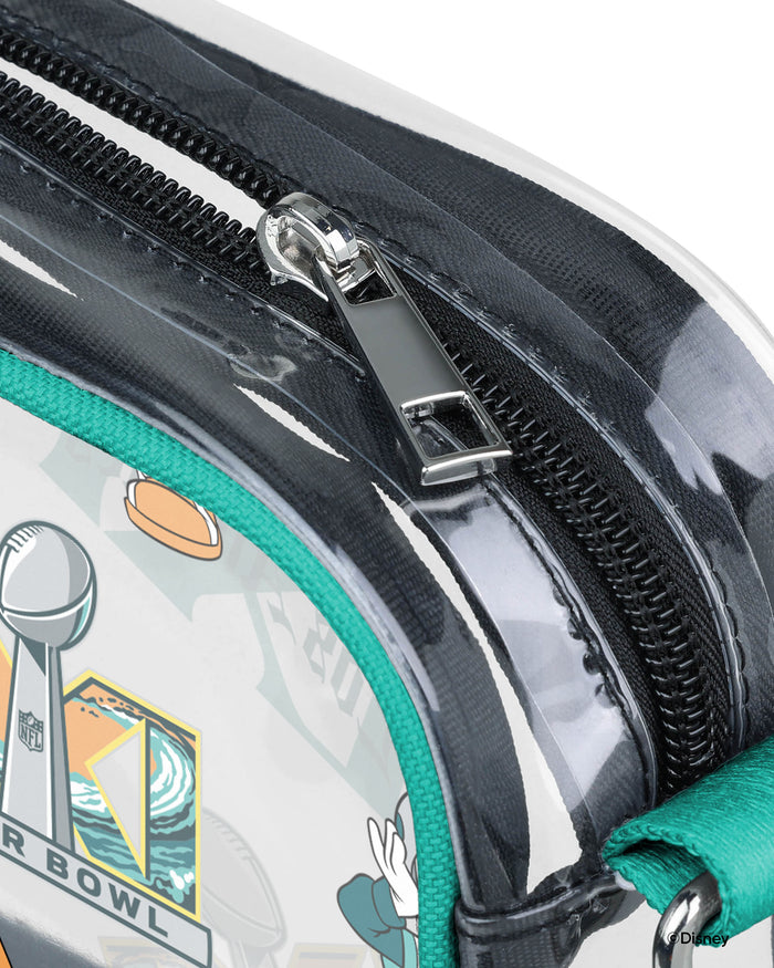 Super Bowl LIX Disney Mickey Mouse Repeat Print Clear Crossbody Bag FOCO - FOCO.com