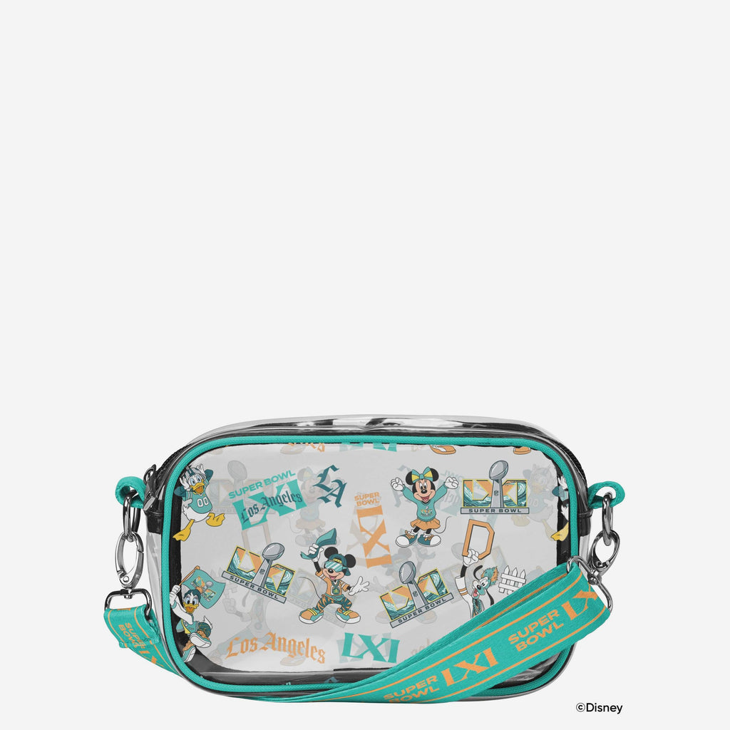 Super Bowl LIX Disney Mickey Mouse Repeat Print Clear Crossbody Bag FOCO - FOCO.com