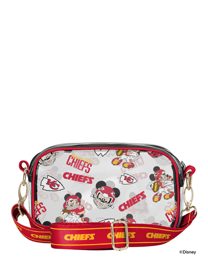 Kansas City Chiefs Mickey Mouse Disney Repeat Print Clear Crossbody Bag FOCO - FOCO.com
