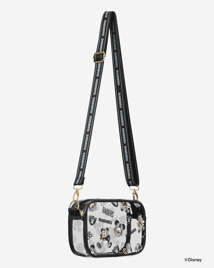 Las Vegas Raiders Mickey Mouse Disney Repeat Print Clear Crossbody Bag FOCO - FOCO.com