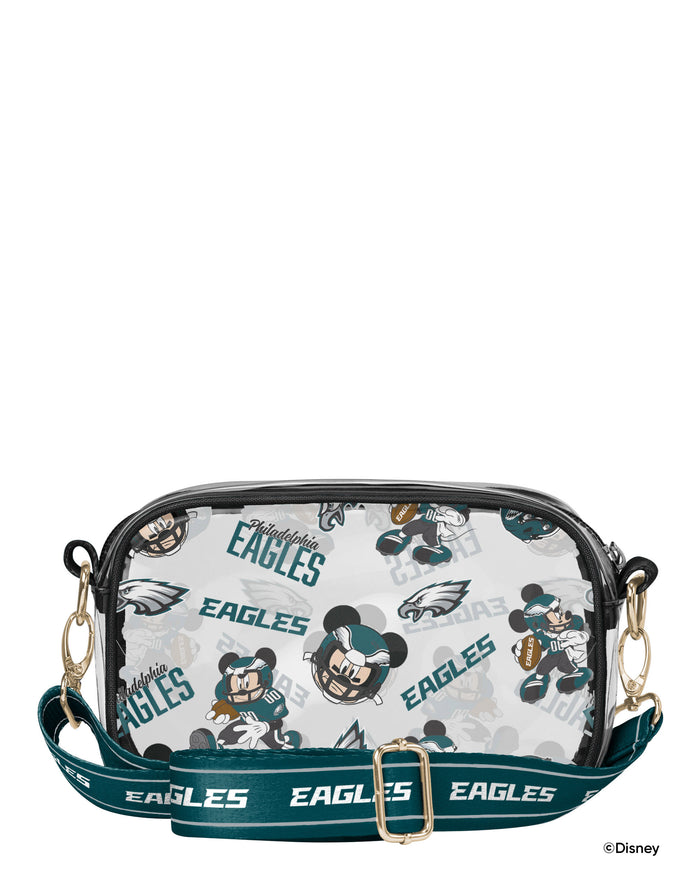 Philadelphia Eagles Mickey Mouse Disney Repeat Print Clear Crossbody Bag FOCO - FOCO.com