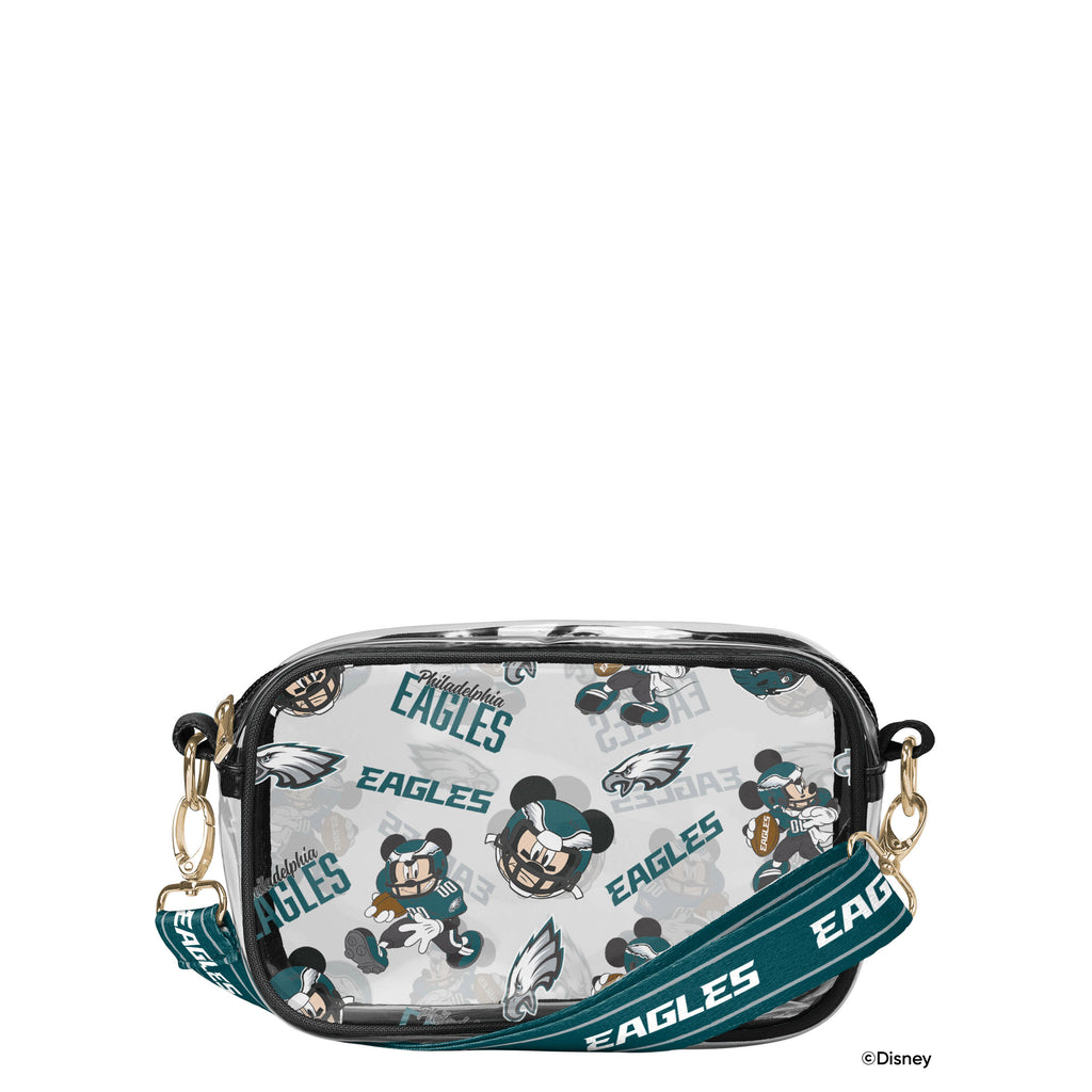 Philadelphia Eagles Mickey Mouse Disney Repeat Print Clear Crossbody Bag FOCO - FOCO.com