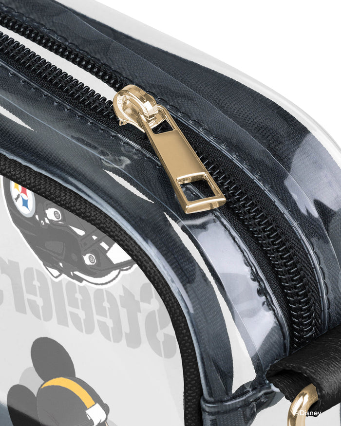 Pittsburgh Steelers Mickey Mouse Disney Repeat Print Clear Crossbody Bag FOCO - FOCO.com
