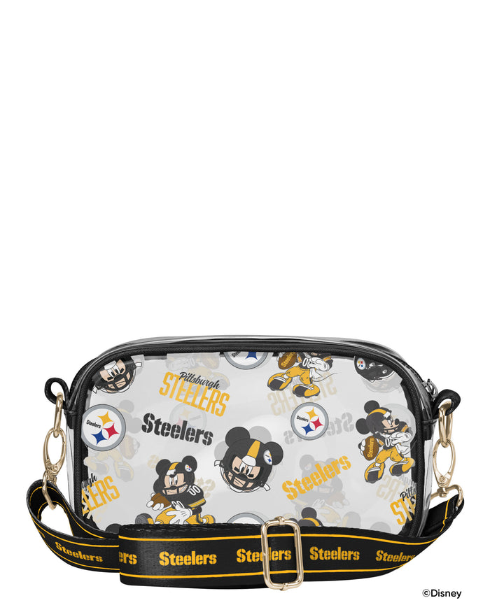 Pittsburgh Steelers Mickey Mouse Disney Repeat Print Clear Crossbody Bag FOCO - FOCO.com
