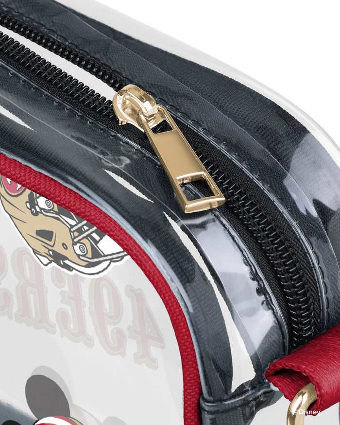 San Francisco 49Ers Mickey Mouse Disney Repeat Print Clear Crossbody Bag FOCO - FOCO.com