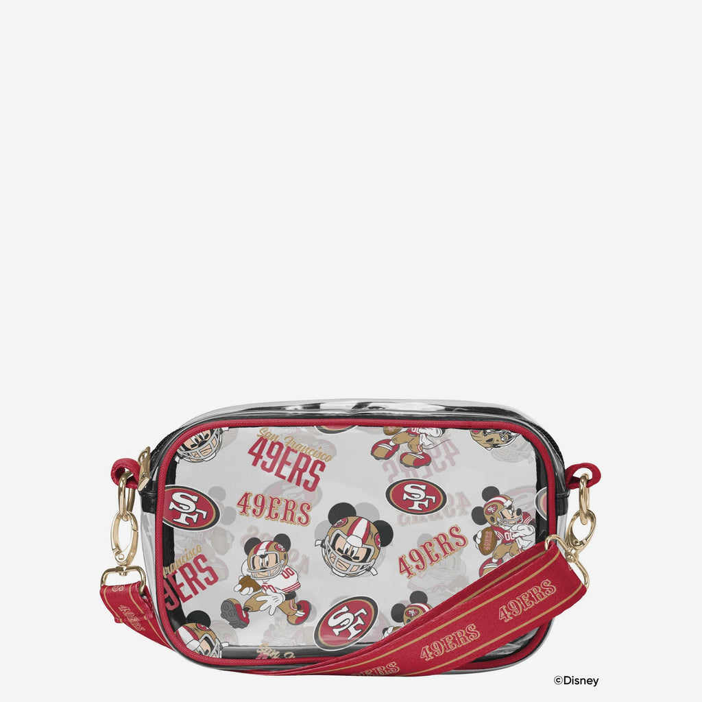 San Francisco 49Ers Mickey Mouse Disney Repeat Print Clear Crossbody Bag FOCO - FOCO.com
