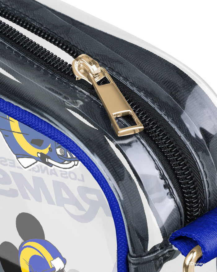Los Angeles Rams Mickey Mouse Disney Repeat Print Clear Crossbody Bag FOCO - FOCO.com
