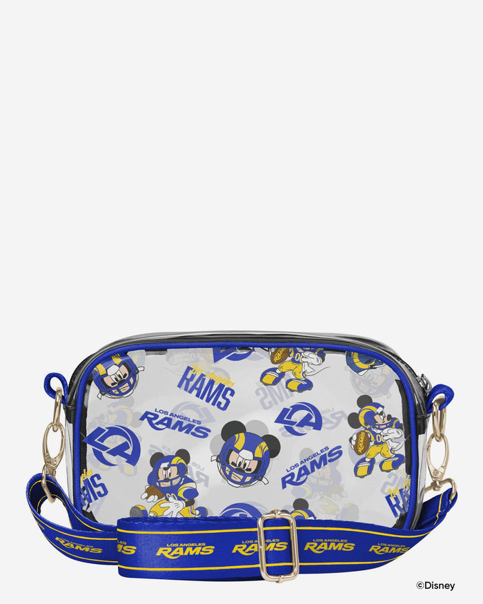 Los Angeles Rams Mickey Mouse Disney Repeat Print Clear Crossbody Bag FOCO - FOCO.com