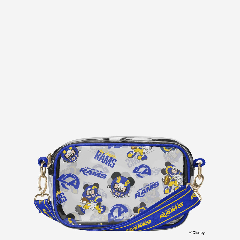 Los Angeles Rams Mickey Mouse Disney Repeat Print Clear Crossbody Bag FOCO - FOCO.com