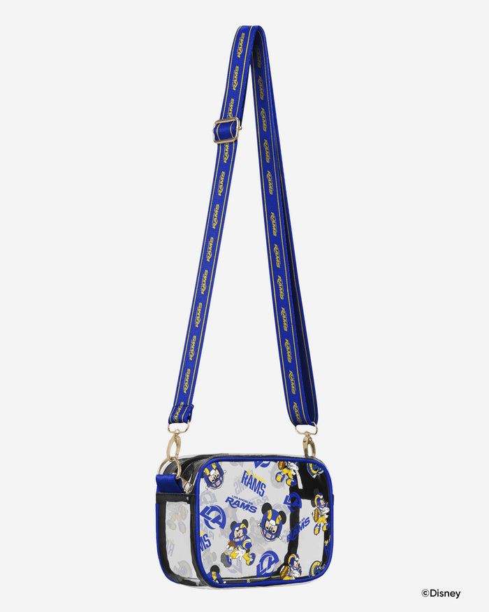 Los Angeles Rams Mickey Mouse Disney Repeat Print Clear Crossbody Bag FOCO - FOCO.com