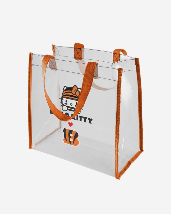 Cincinnati Bengals Hello Kitty® Clear Tote Bag FOCO - FOCO.com