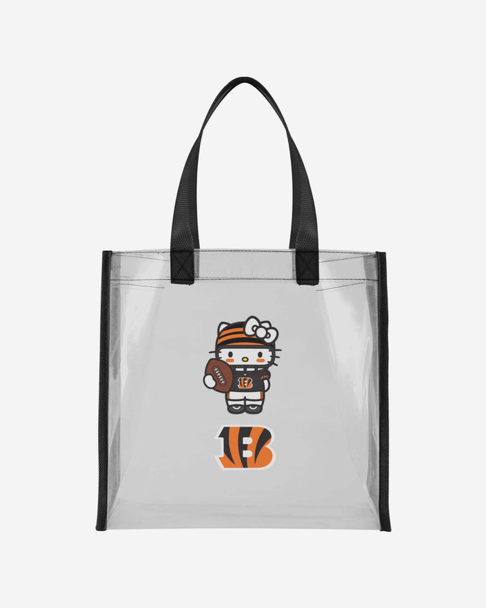 Cincinnati Bengals Hello Kitty® Clear Tote Bag FOCO - FOCO.com