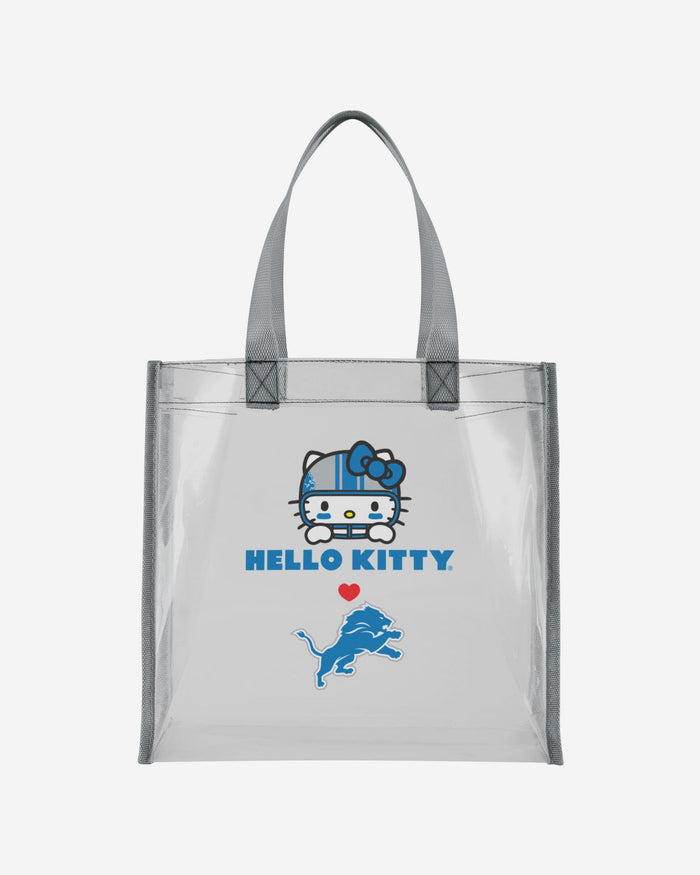 Detroit Lions Hello Kitty® Clear Tote Bag FOCO - FOCO.com