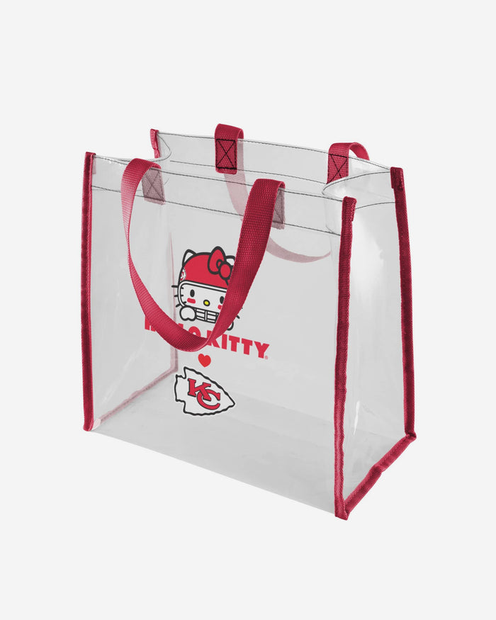 Kansas City Chiefs Hello Kitty® Clear Tote Bag FOCO - FOCO.com