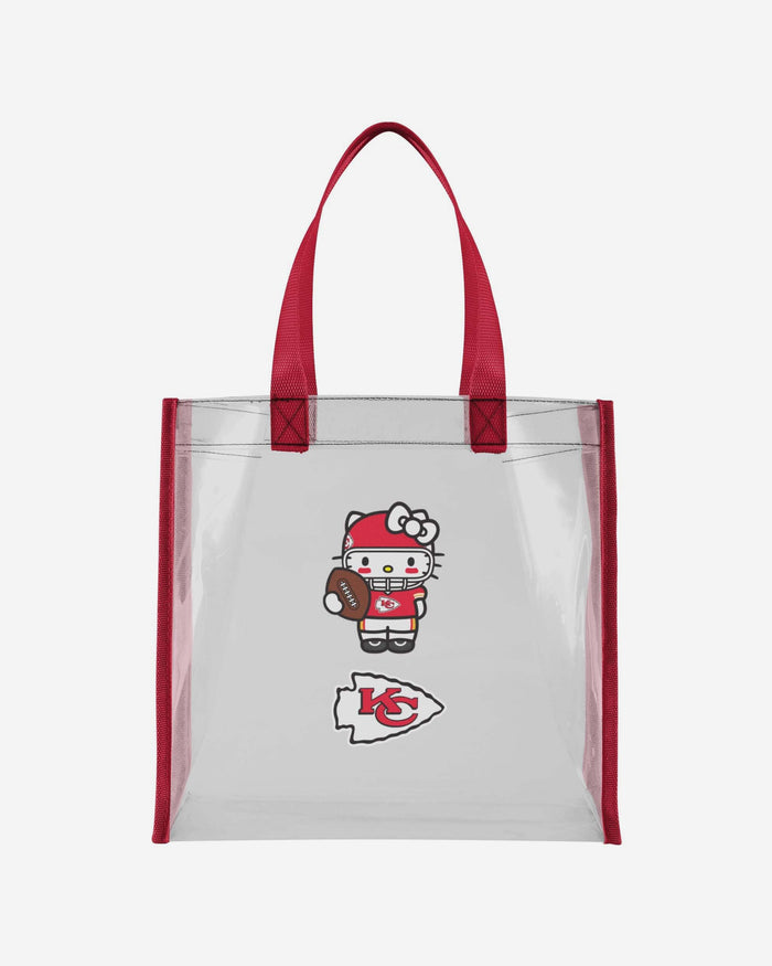 Kansas City Chiefs Hello Kitty® Clear Tote Bag FOCO - FOCO.com