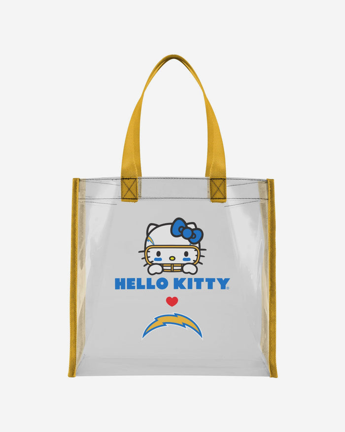 Los Angeles Chargers Hello Kitty® Clear Tote Bag FOCO - FOCO.com