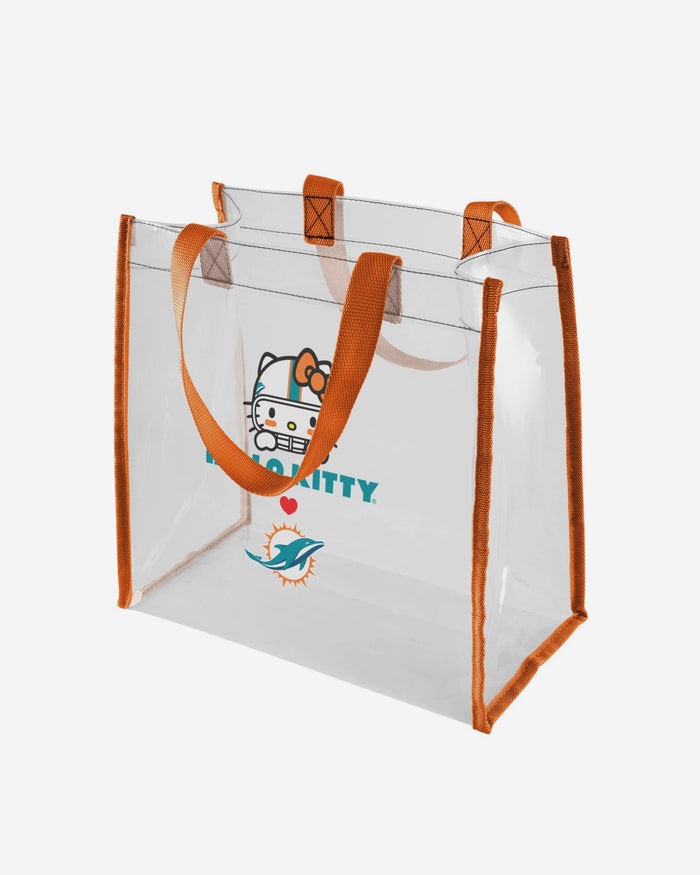 Miami Dolphins Hello Kitty® Clear Tote Bag FOCO - FOCO.com