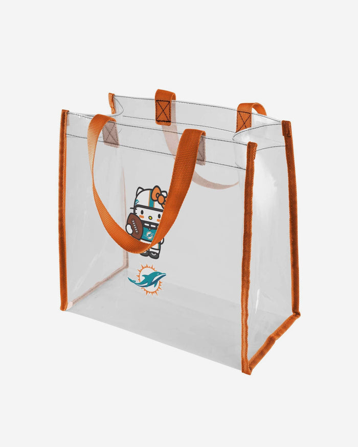 Miami Dolphins Hello Kitty® Clear Tote Bag FOCO - FOCO.com