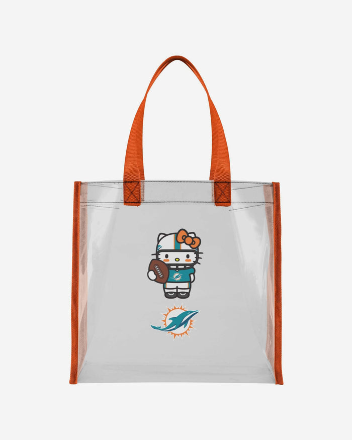 Miami Dolphins Hello Kitty® Clear Tote Bag FOCO - FOCO.com