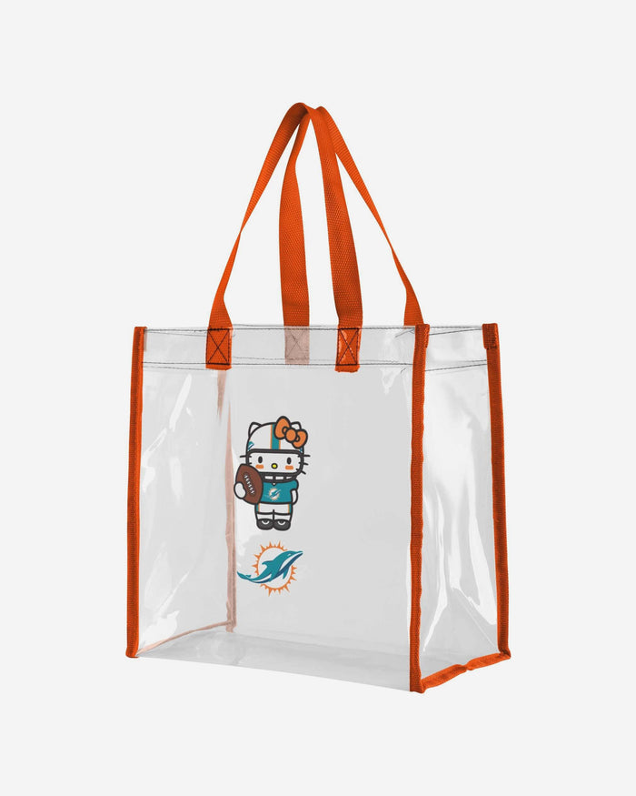 Miami Dolphins Hello Kitty® Clear Tote Bag FOCO - FOCO.com