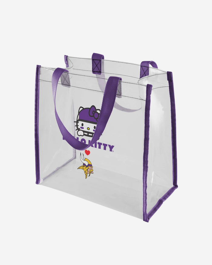 Minnesota Vikings Hello Kitty® Clear Tote Bag FOCO - FOCO.com