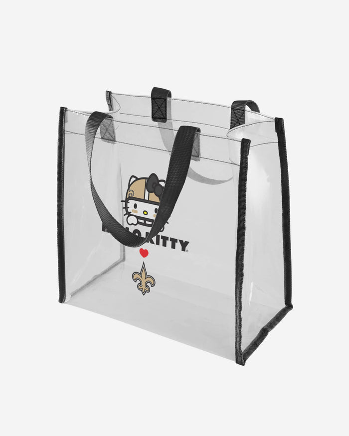New Orleans Saints Hello Kitty® Clear Tote Bag FOCO - FOCO.com