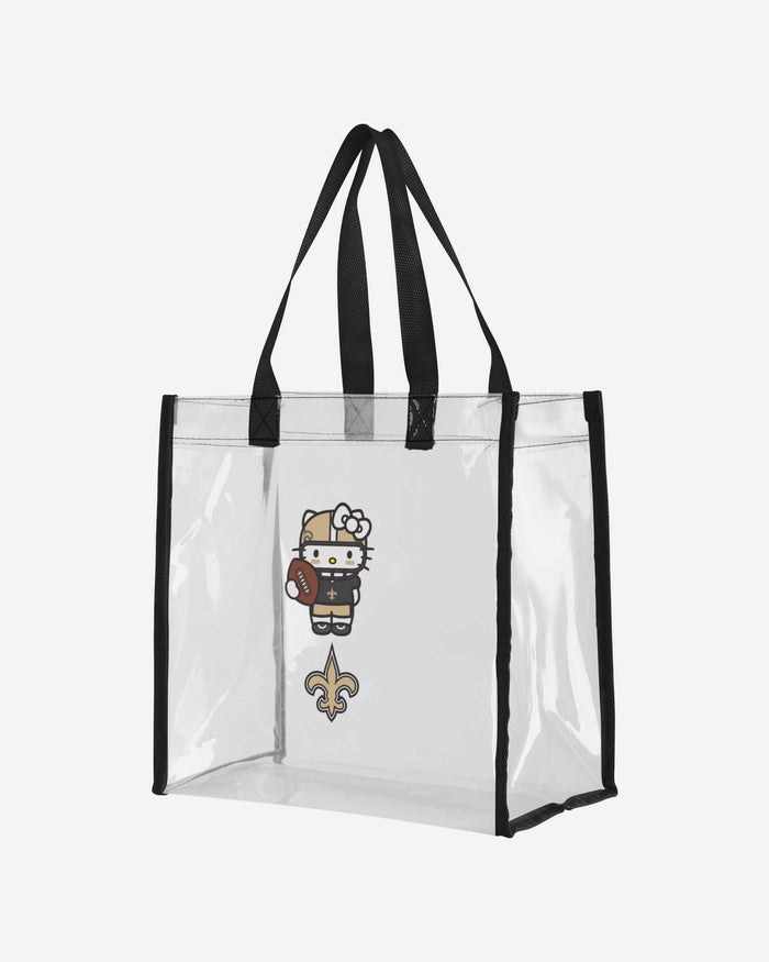 New Orleans Saints Hello Kitty® Clear Tote Bag FOCO - FOCO.com