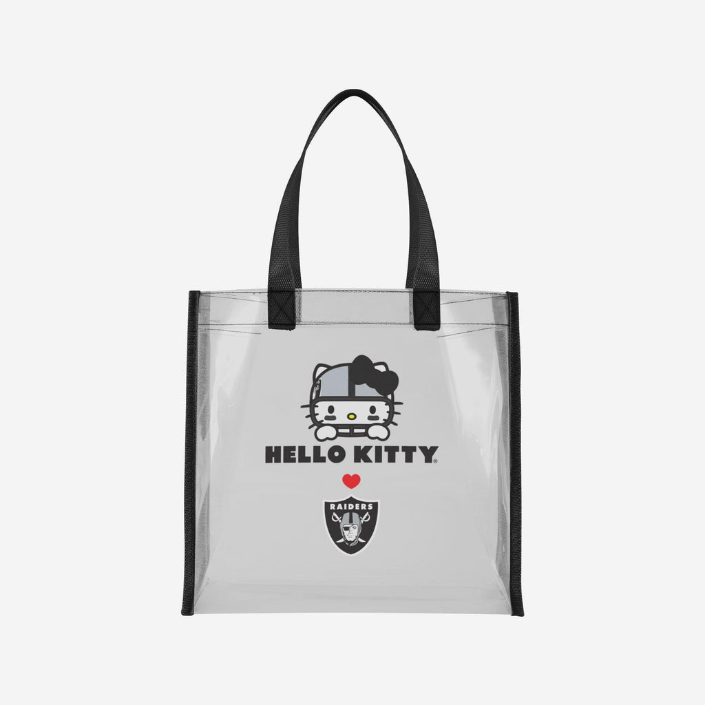 Las Vegas Raiders Hello Kitty® Clear Tote Bag FOCO - FOCO.com