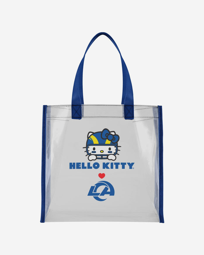 Los Angeles Rams Hello Kitty® Clear Tote Bag FOCO - FOCO.com