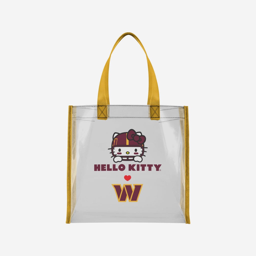 Washington Commanders Hello Kitty® Clear Tote Bag FOCO - FOCO.com