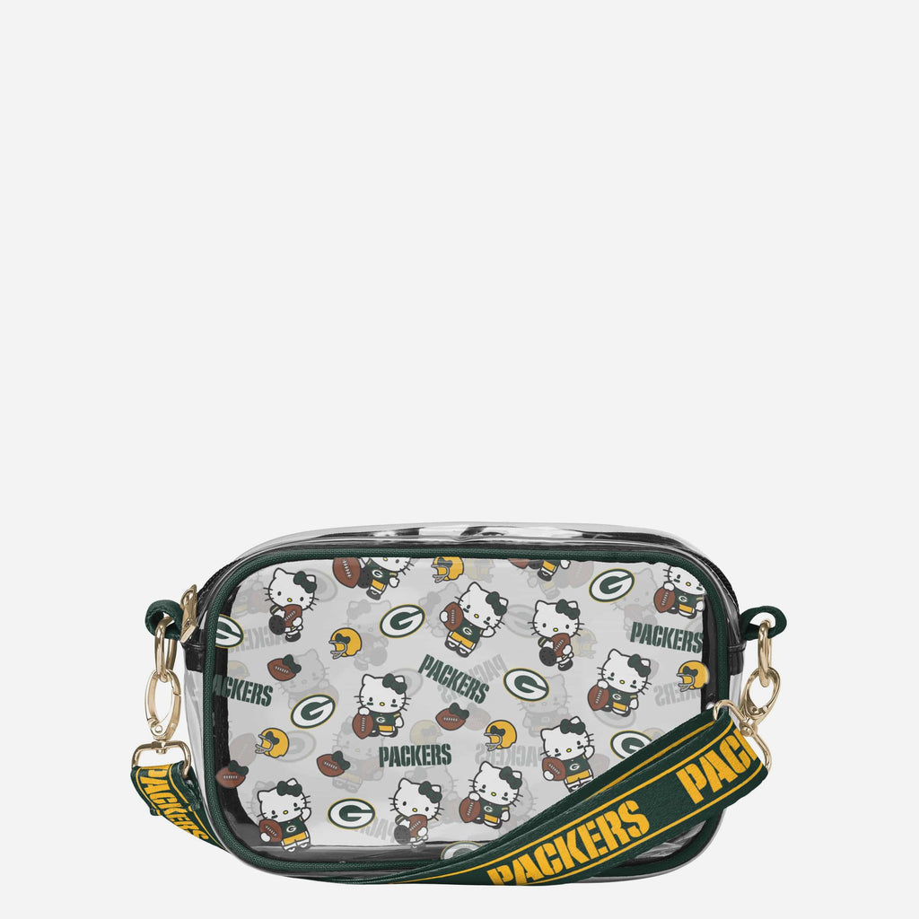 Green Bay Packers Hello Kitty® Clear Crossbody Bag FOCO - FOCO.com