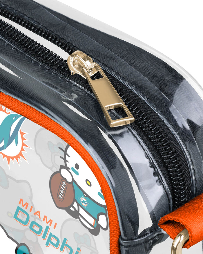Miami Dolphins Hello Kitty® Clear Crossbody Bag FOCO - FOCO.com