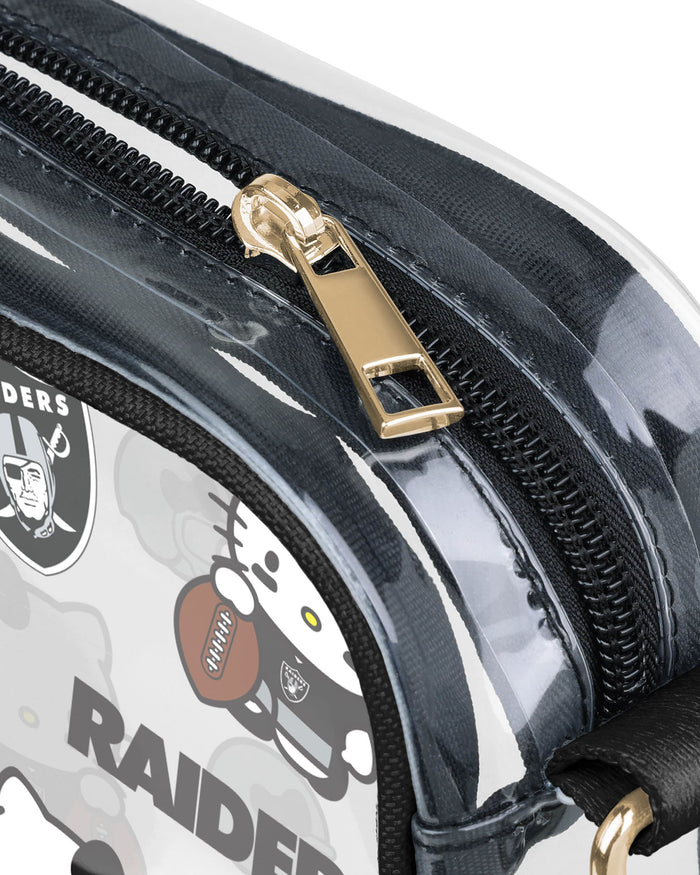 Las Vegas Raiders Hello Kitty® Clear Crossbody Bag FOCO - FOCO.com