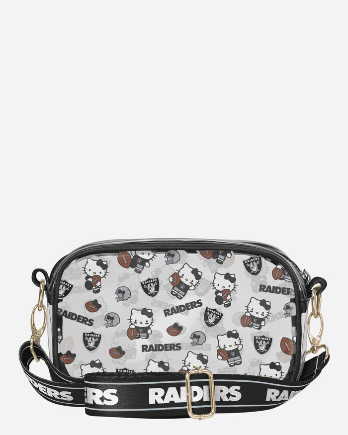 Las Vegas Raiders Hello Kitty® Clear Crossbody Bag FOCO - FOCO.com
