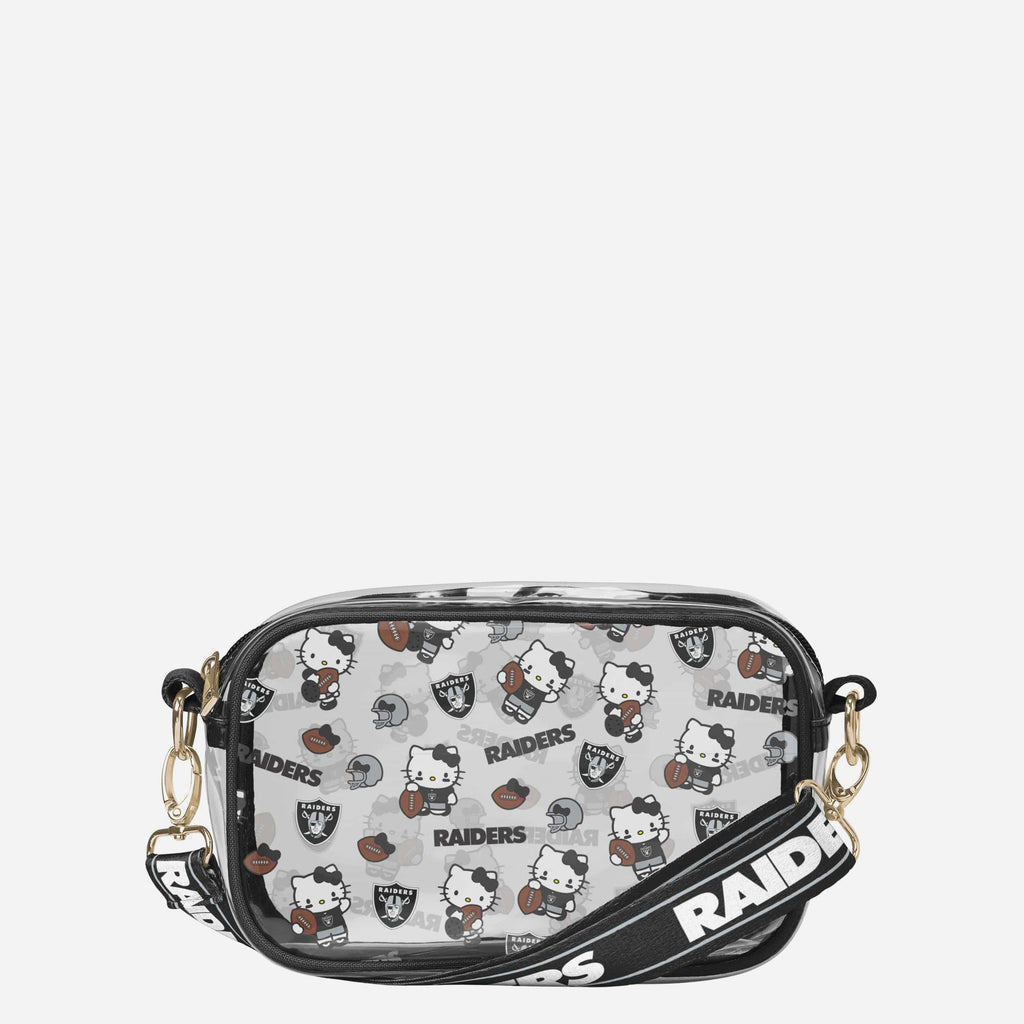 Las Vegas Raiders Hello Kitty® Clear Crossbody Bag FOCO - FOCO.com