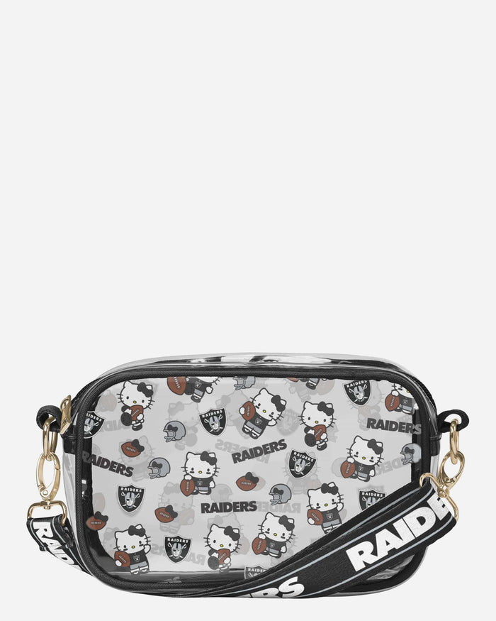 Las Vegas Raiders Hello Kitty® Clear Crossbody Bag FOCO - FOCO.com