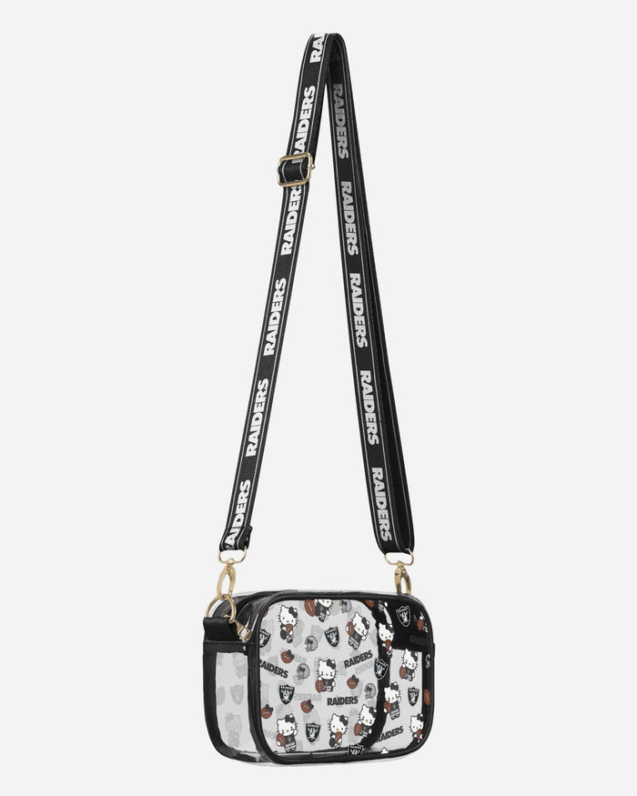 Las Vegas Raiders Hello Kitty® Clear Crossbody Bag FOCO - FOCO.com