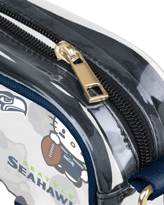 Seattle Seahawks Hello Kitty® Clear Crossbody Bag FOCO - FOCO.com