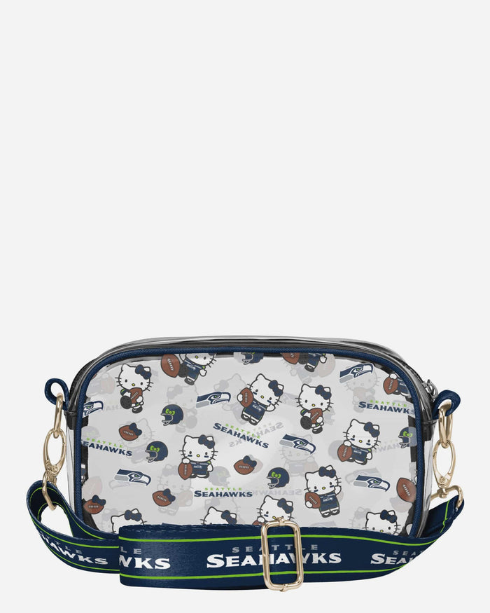 Seattle Seahawks Hello Kitty® Clear Crossbody Bag FOCO - FOCO.com