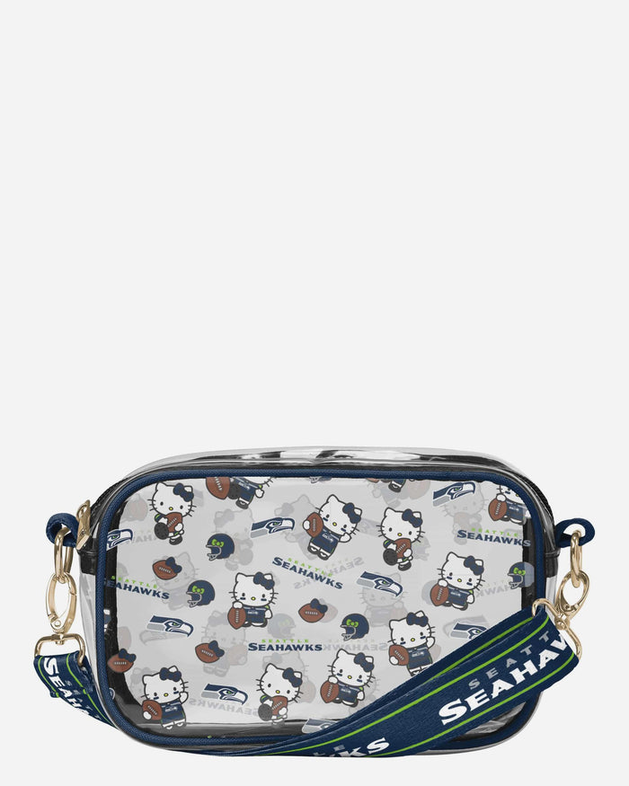 Seattle Seahawks Hello Kitty® Clear Crossbody Bag FOCO - FOCO.com