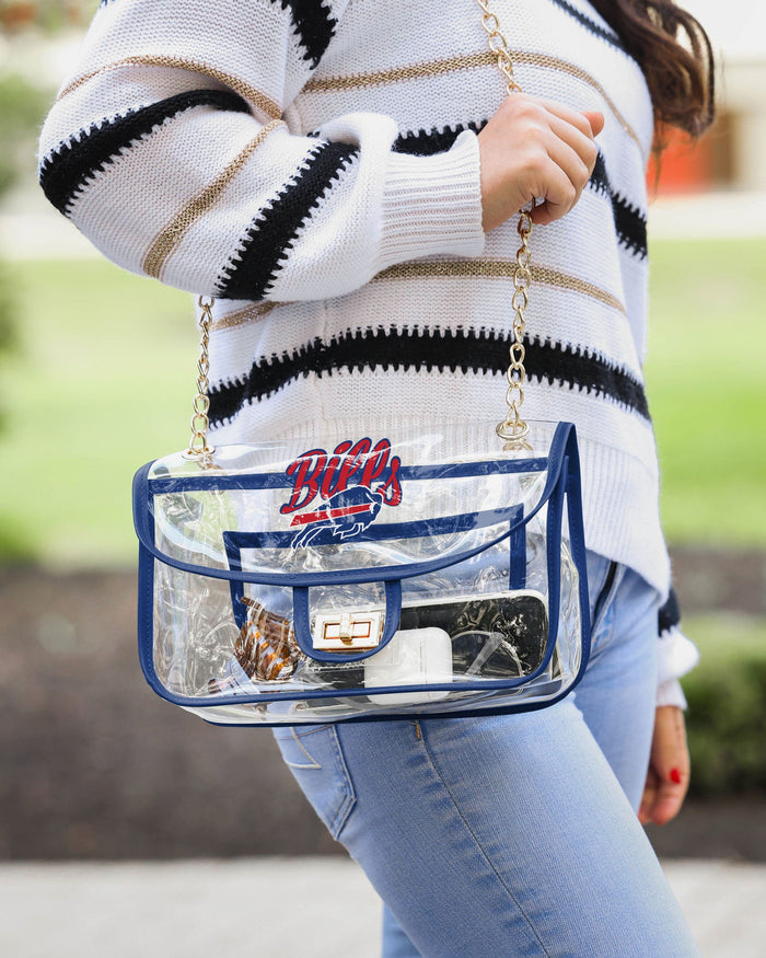 Buffalo Bills Clear Crossbody Chain Bag FOCO - FOCO.com